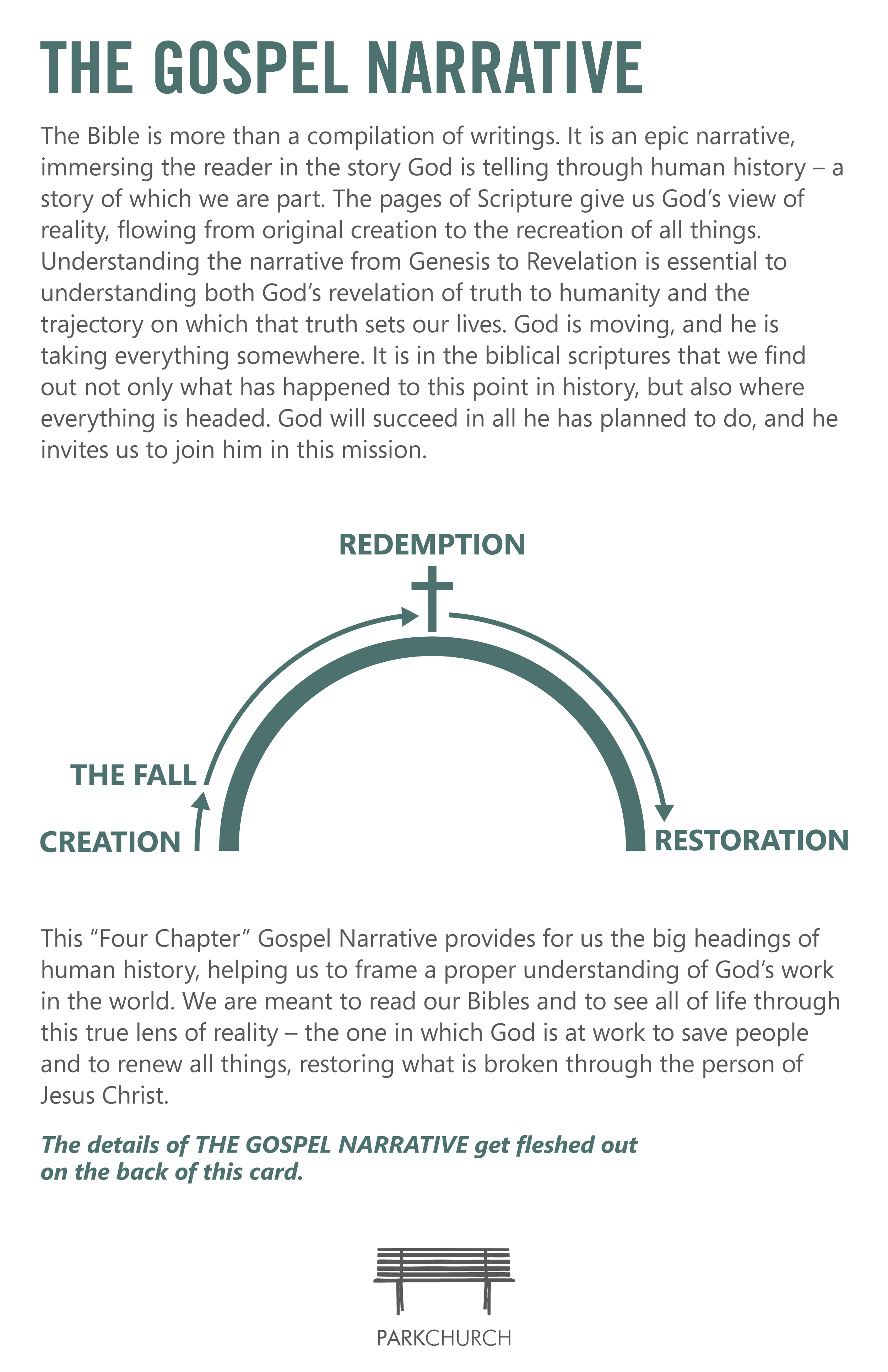 Gospel Centered Life Cross Chart